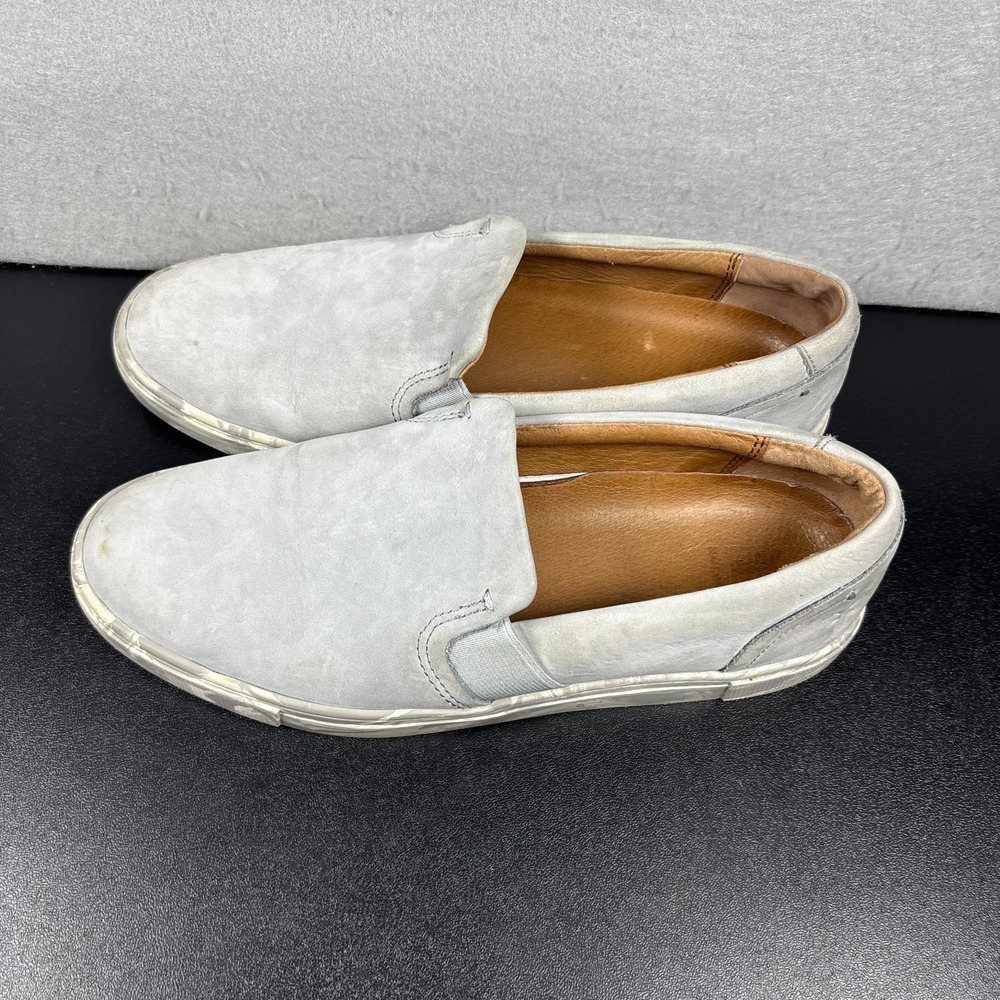 Frye Women's Shoes Size 6M Flats Sneakers Gray Ice Nubuck Marbled Slip On Casual - Picture 10 of 12